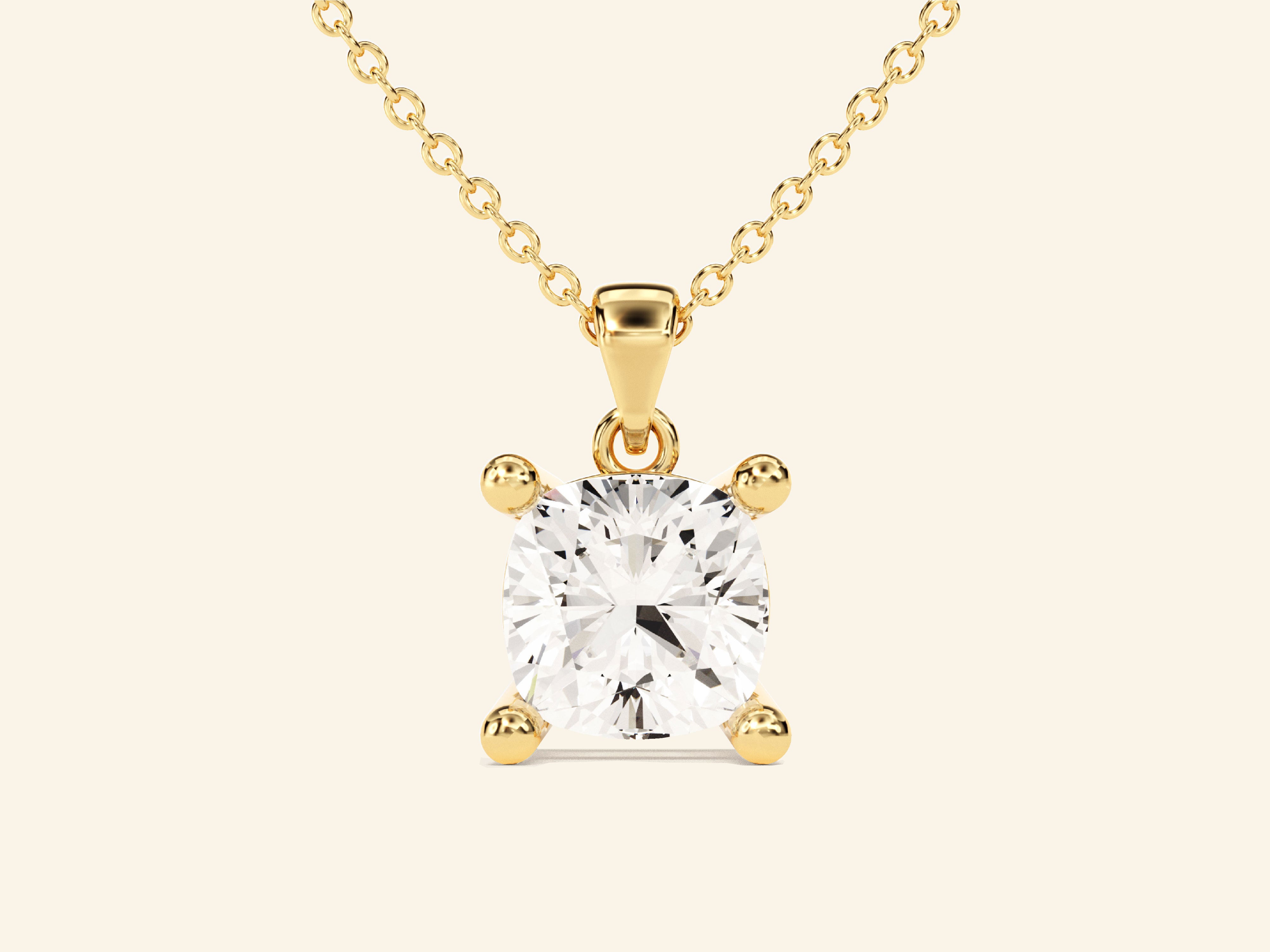 Cushion Cut Necklace
