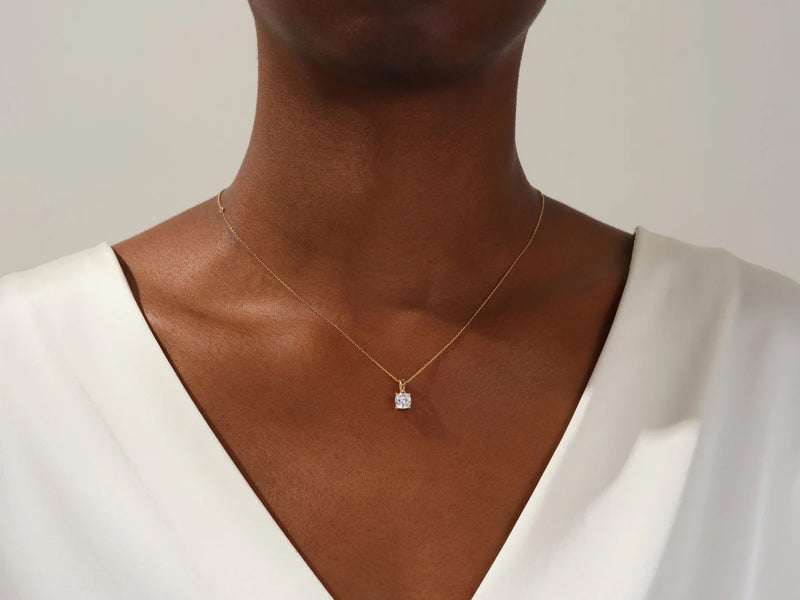 Cushion Cut Necklace