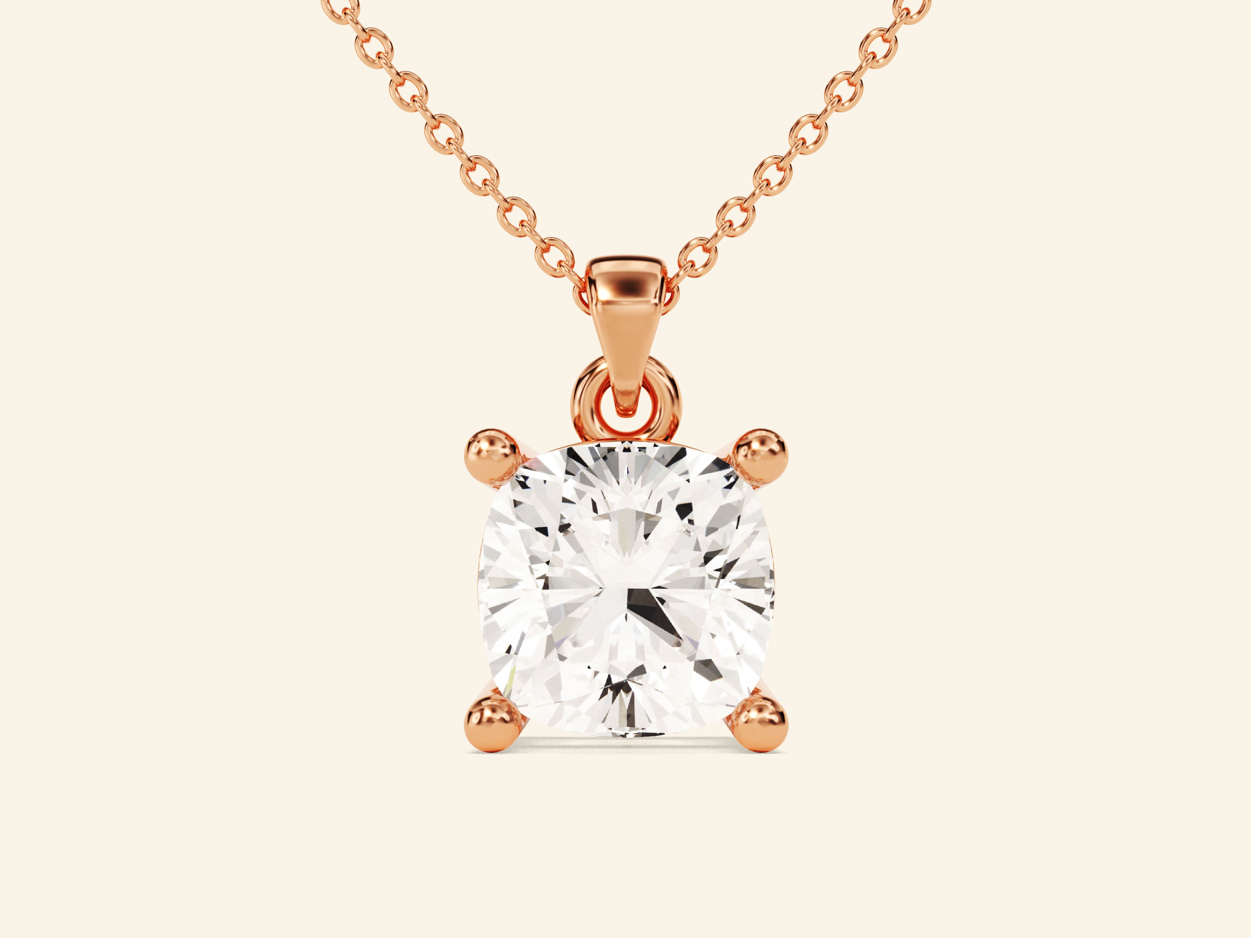 Cushion Cut Necklace