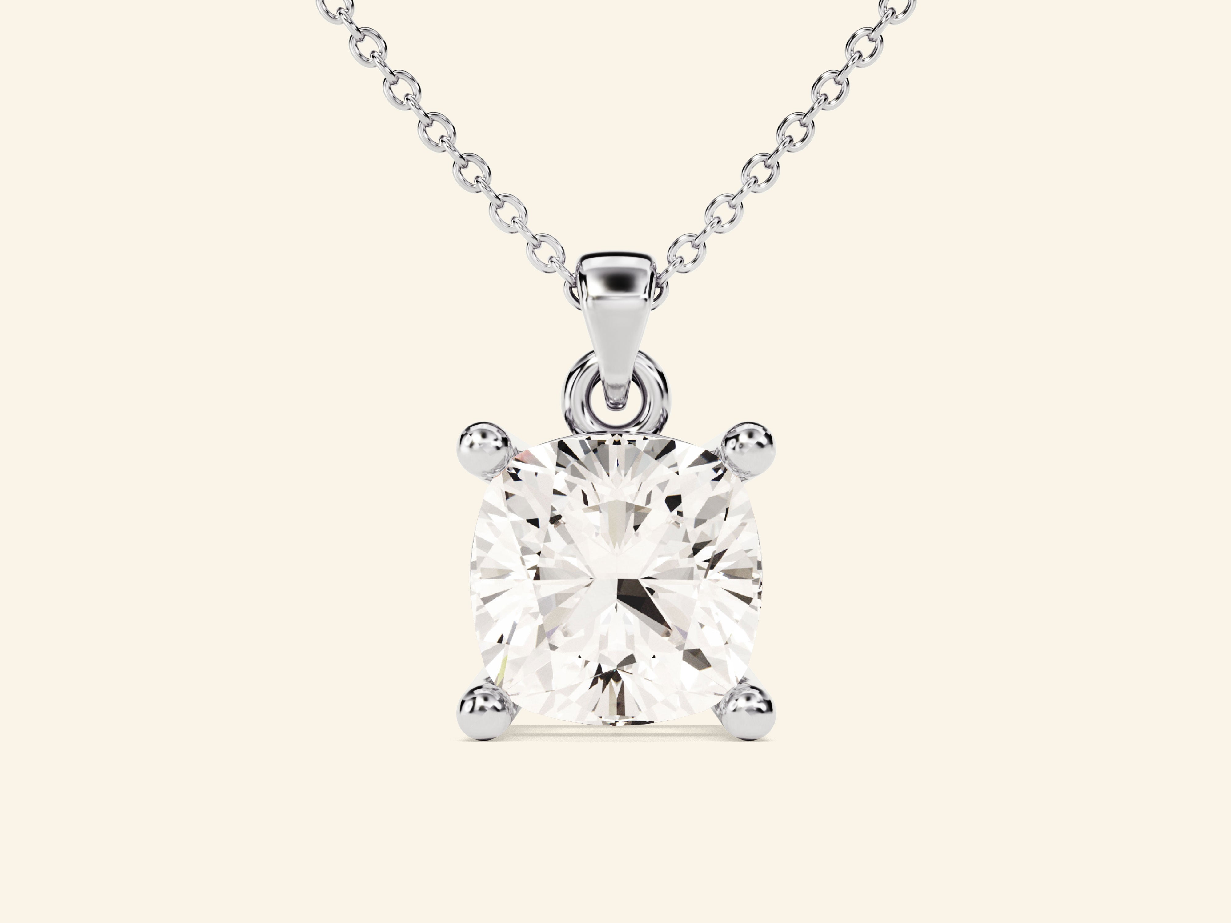 Cushion Cut Necklace