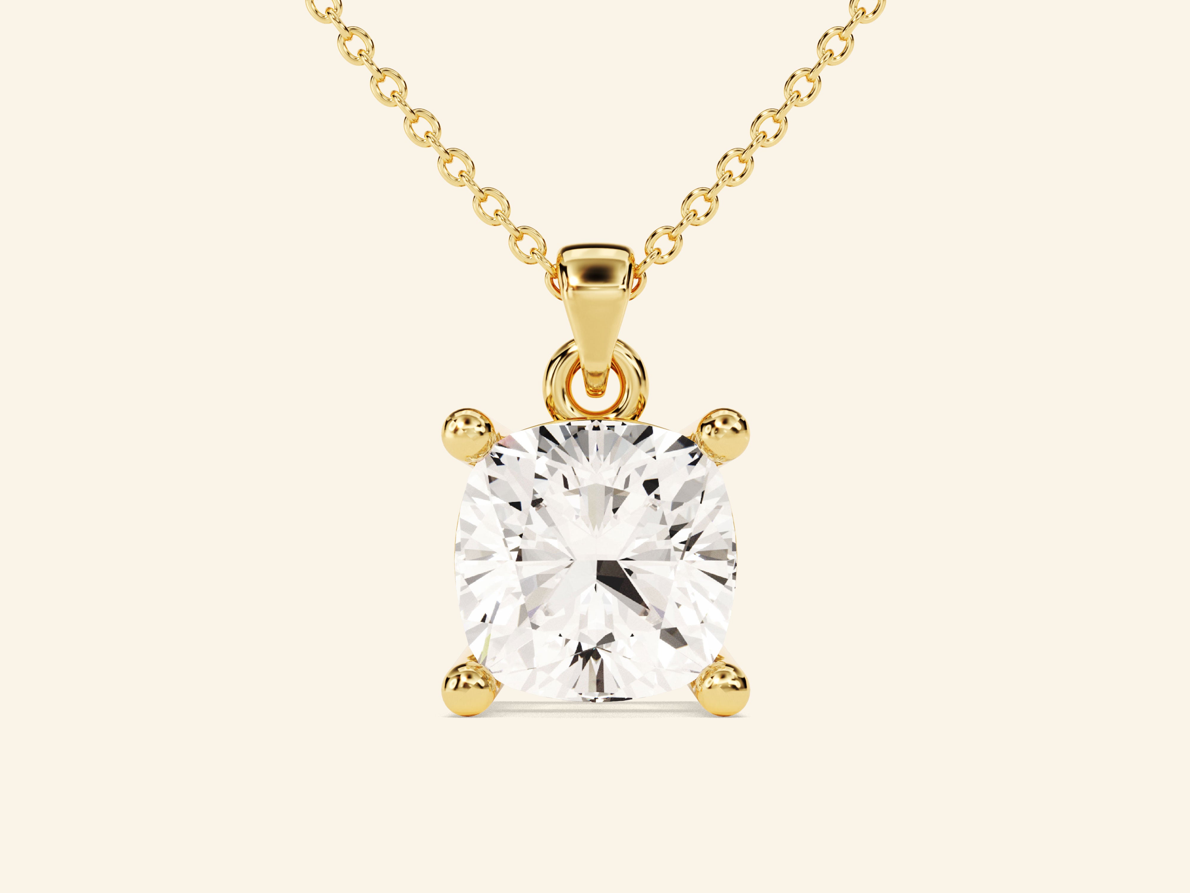 Cushion Cut Necklace