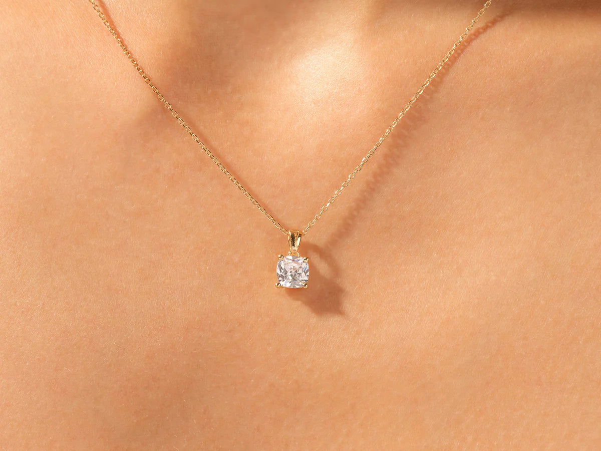 Cushion Cut Necklace