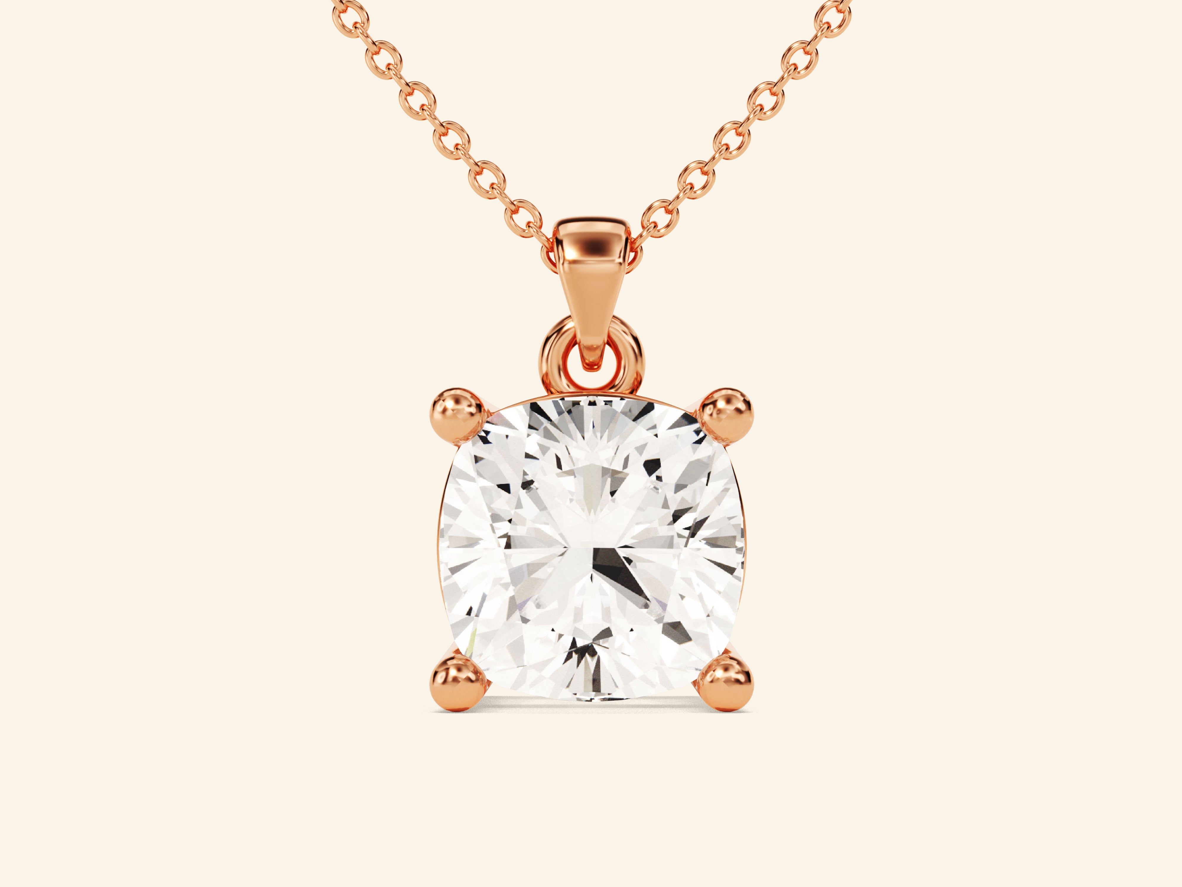 Cushion Cut Necklace