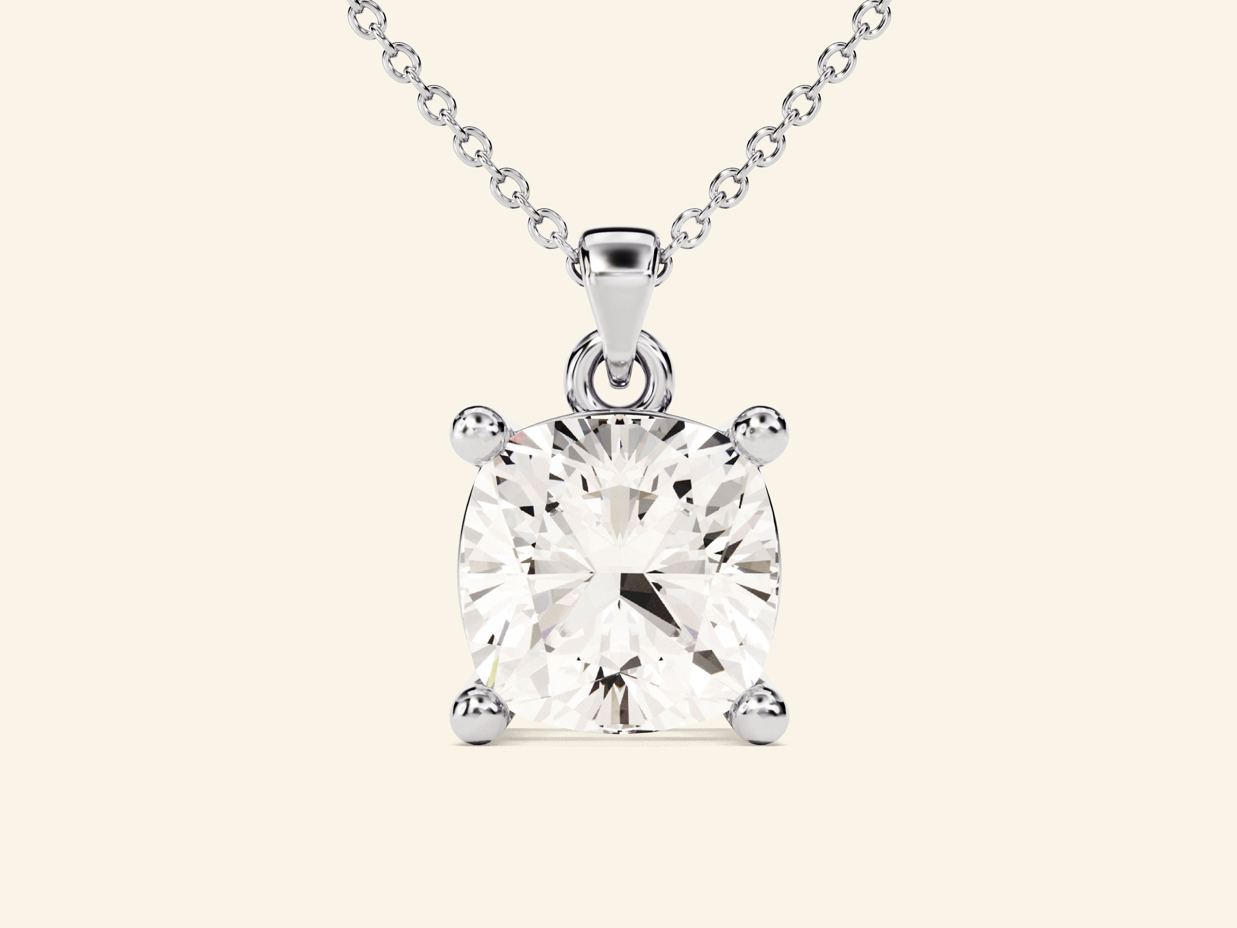 Cushion Cut Necklace