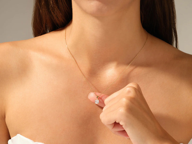 Cushion Cut Necklace