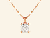 Asscher Cut Necklace