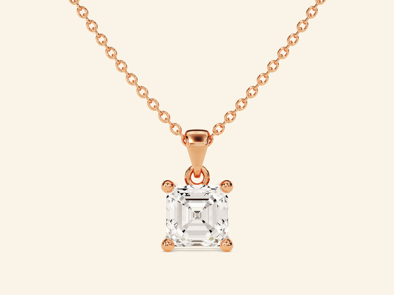 Asscher Cut Necklace