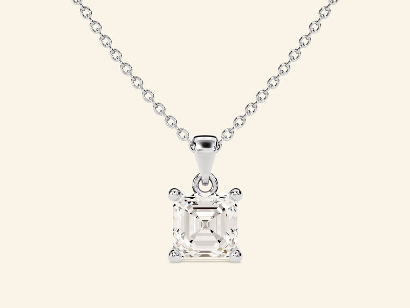 Asscher Cut Necklace