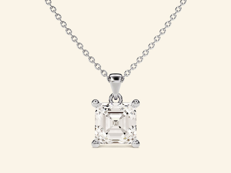 Asscher Cut Necklace