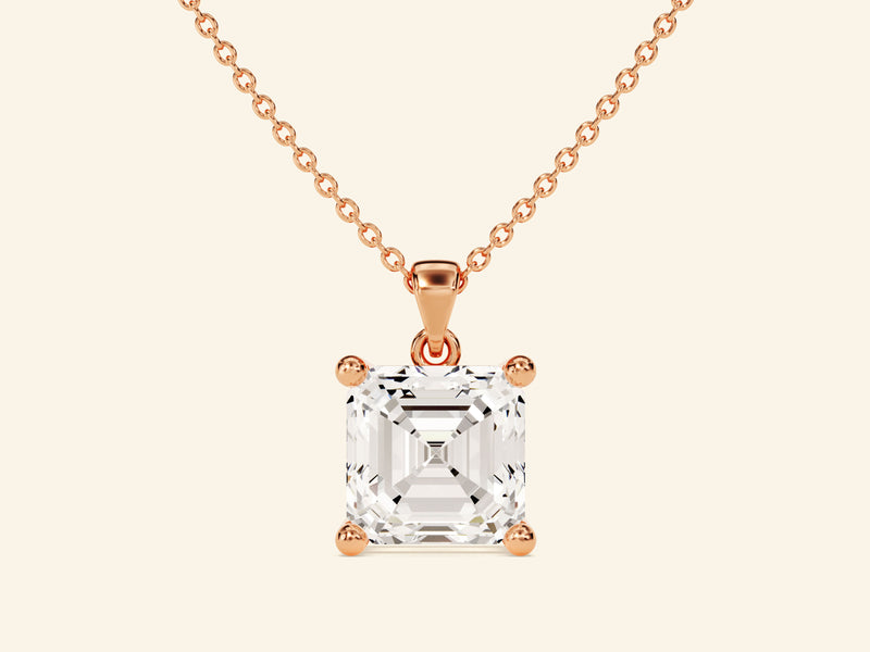 Asscher Cut Necklace