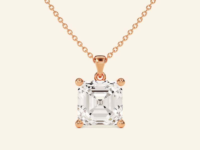 Asscher Cut Necklace