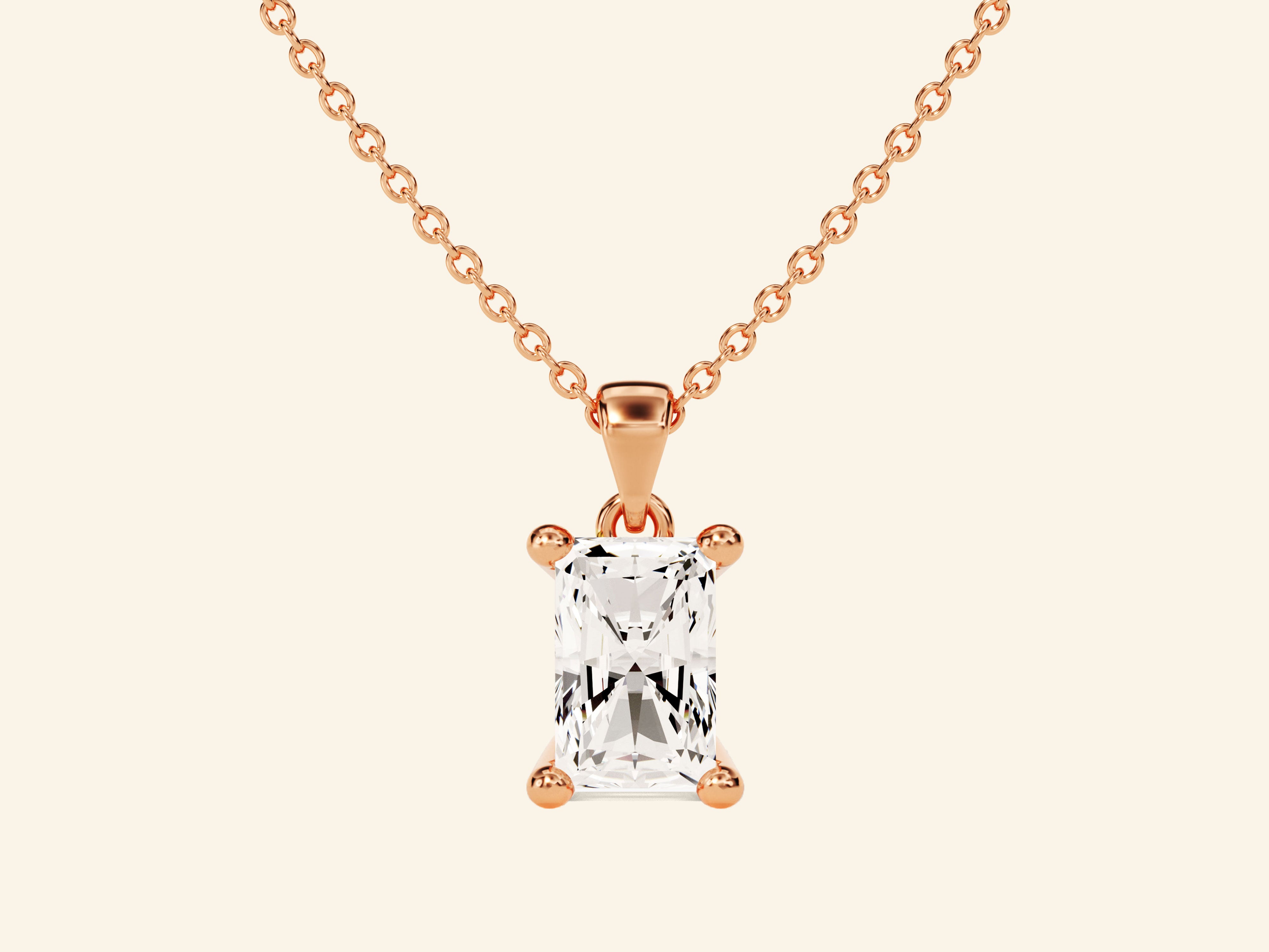 Radiant Cut Necklace