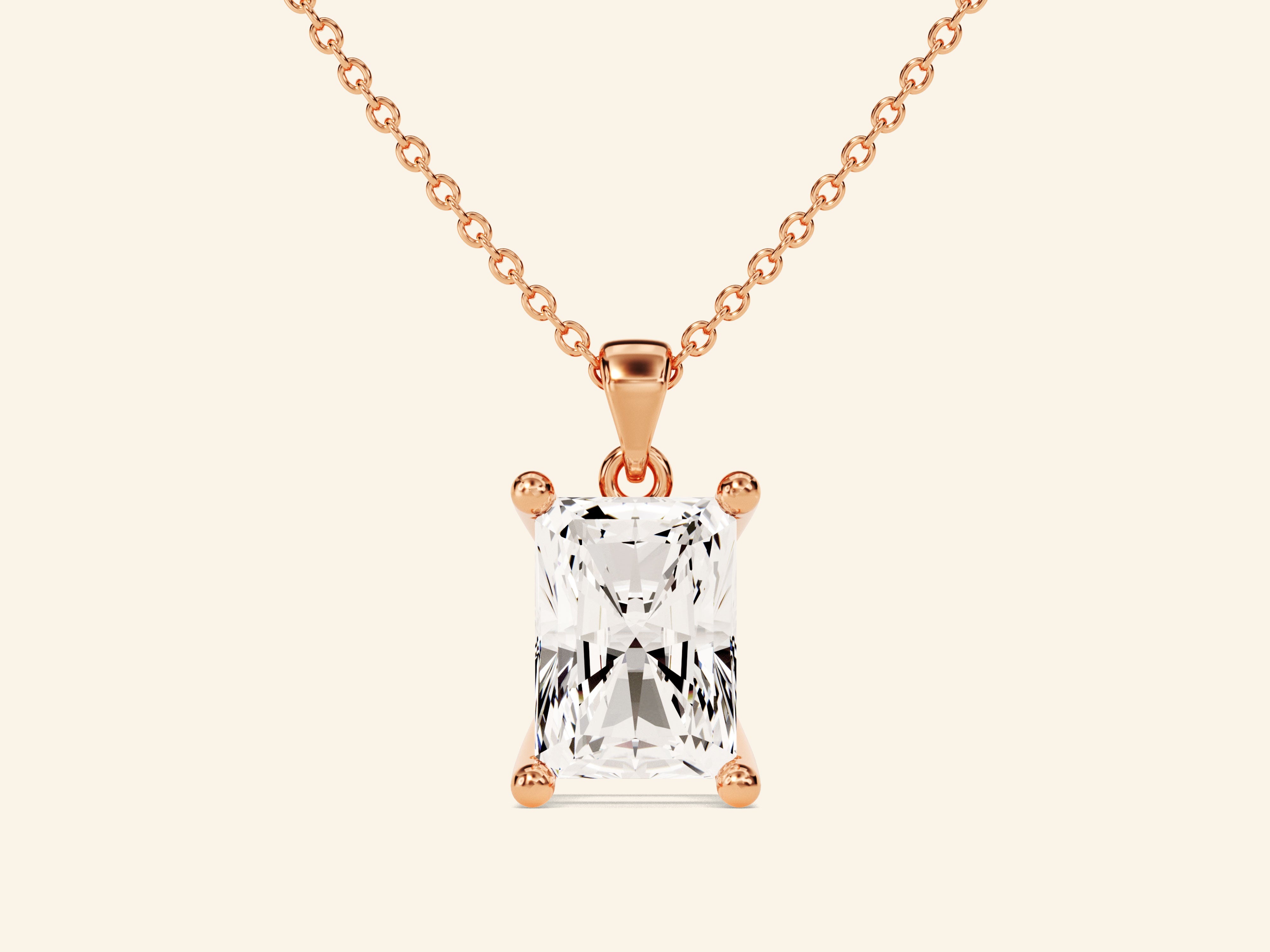 Radiant Cut Necklace