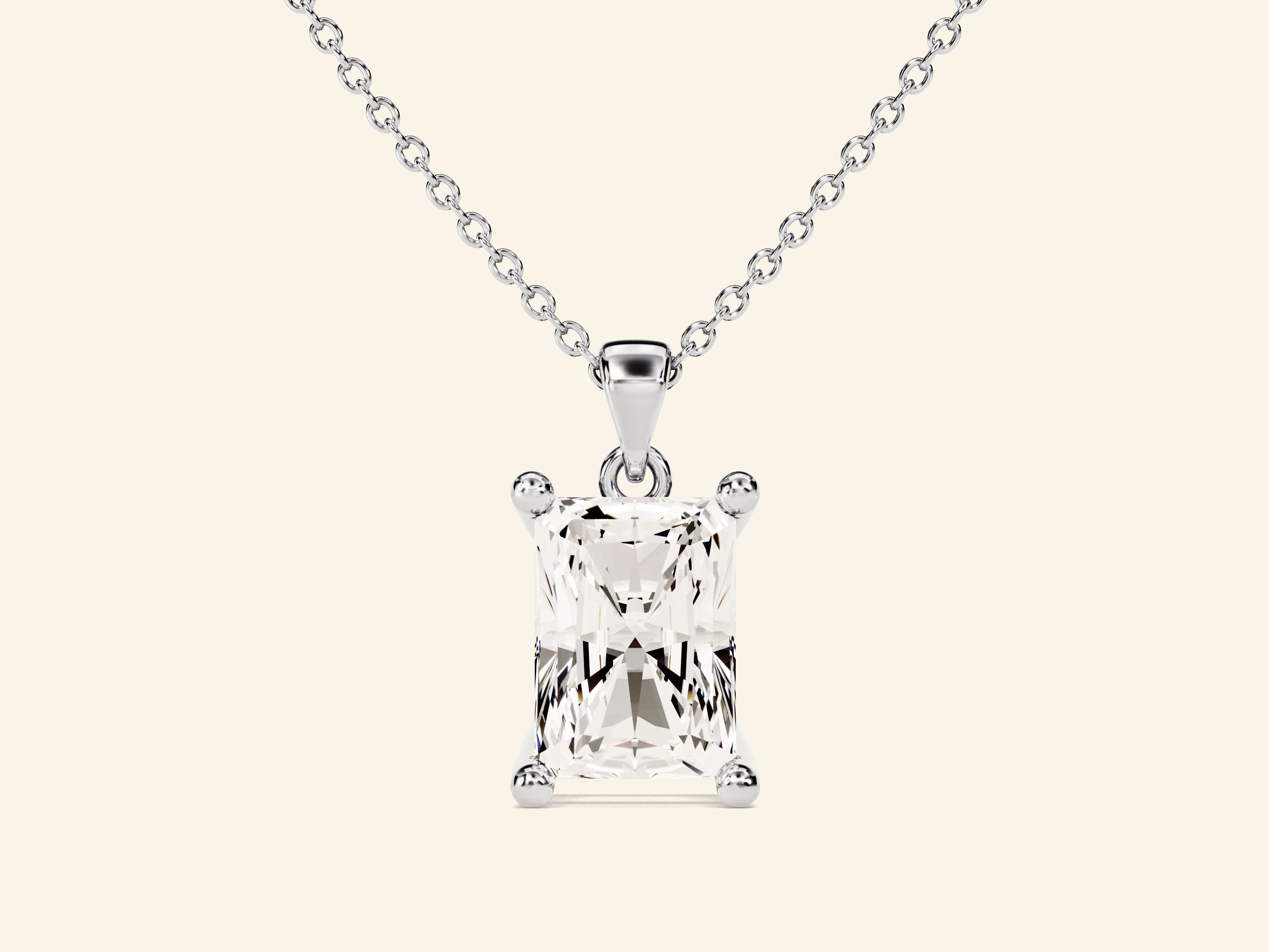 Radiant Cut Necklace