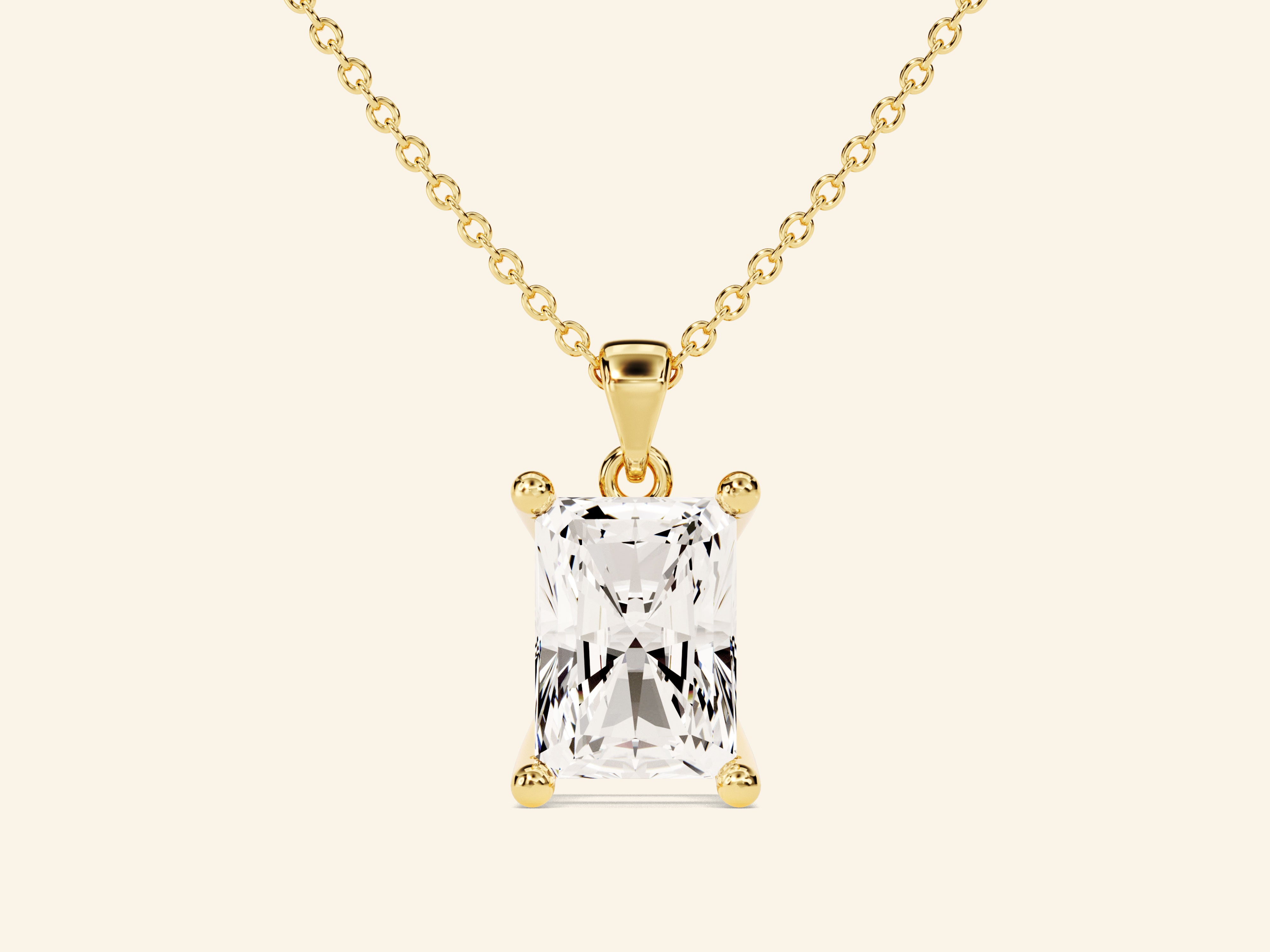 Radiant Cut Necklace