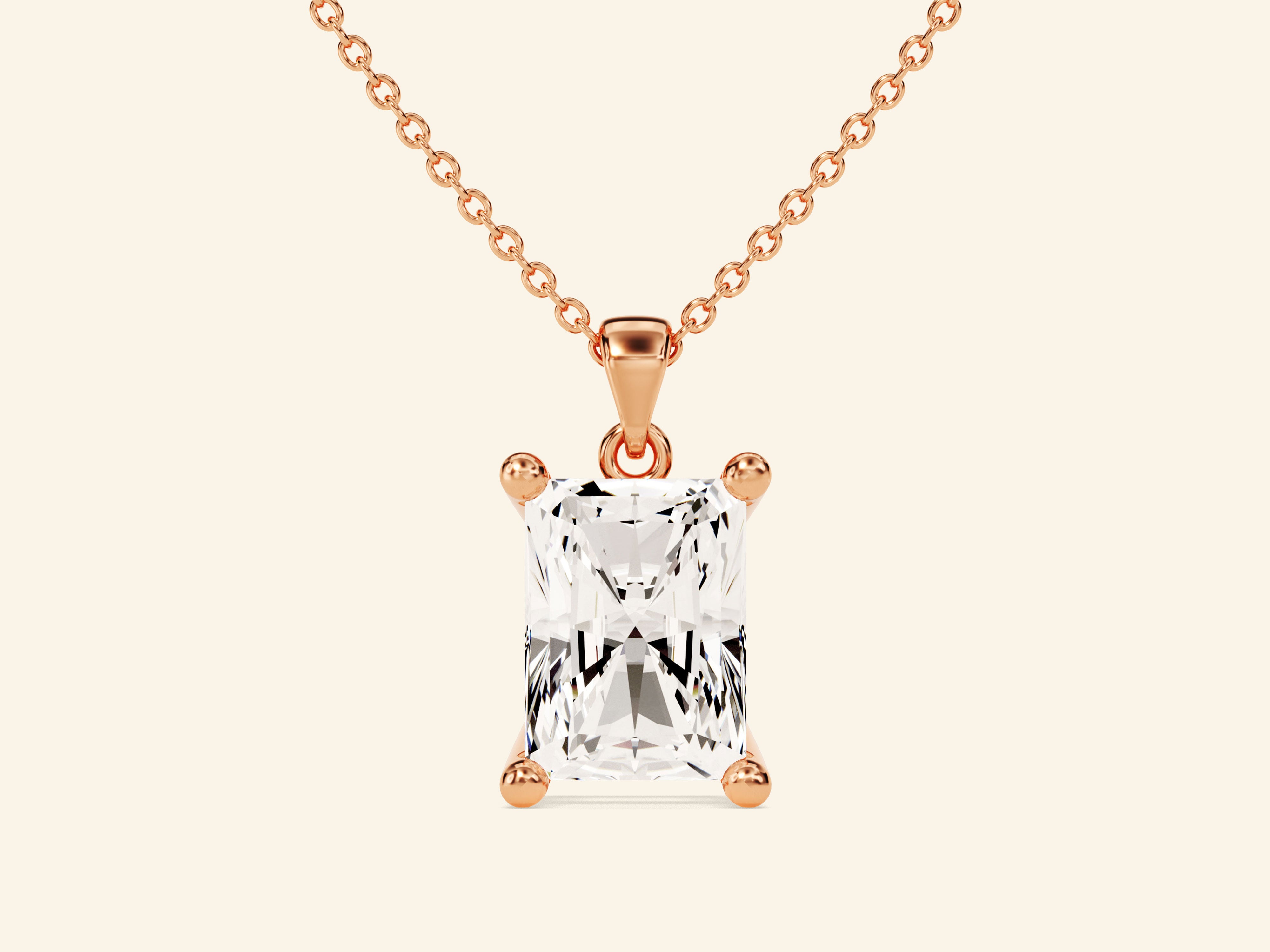 Radiant Cut Necklace