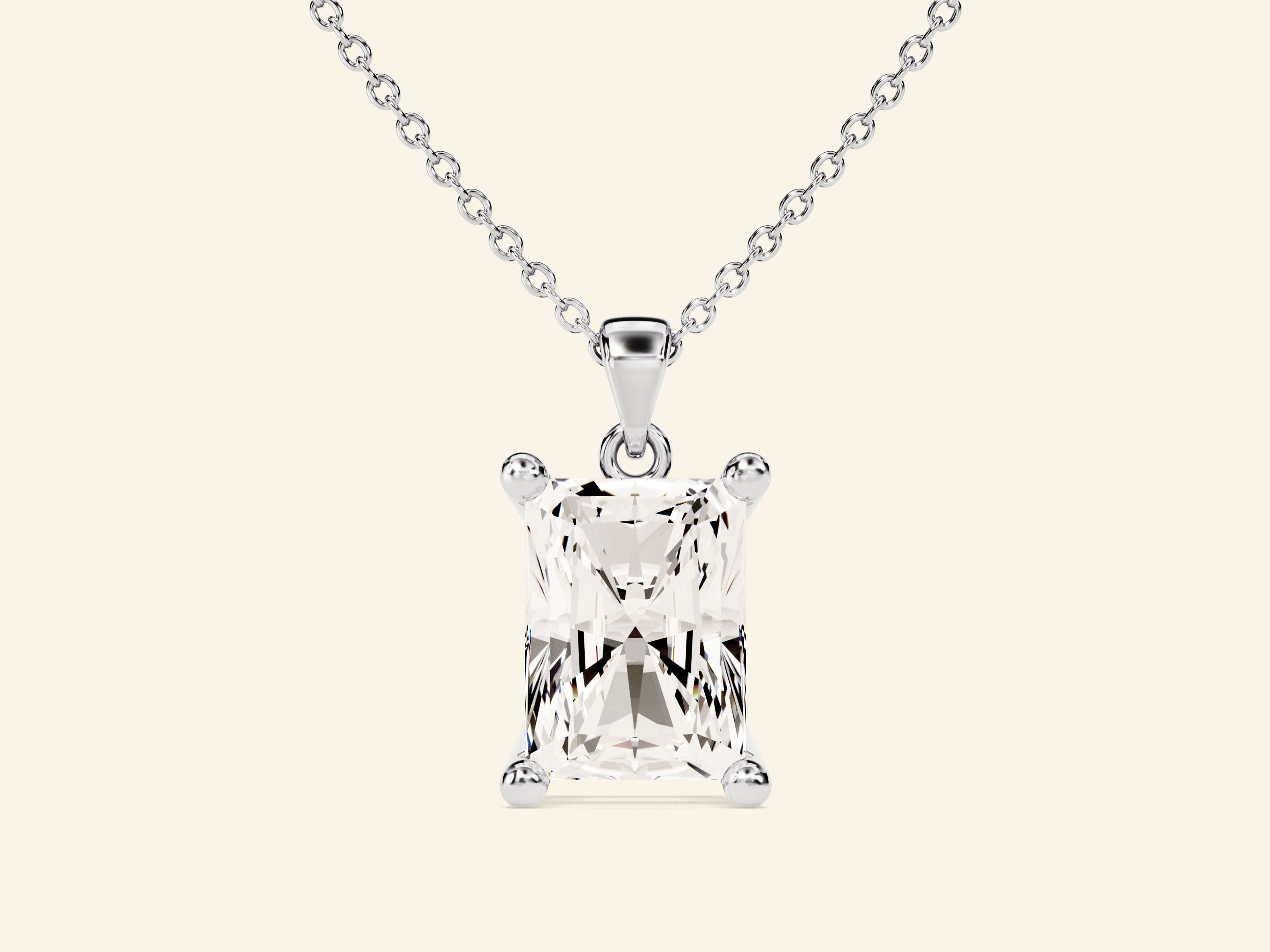 Radiant Cut Necklace