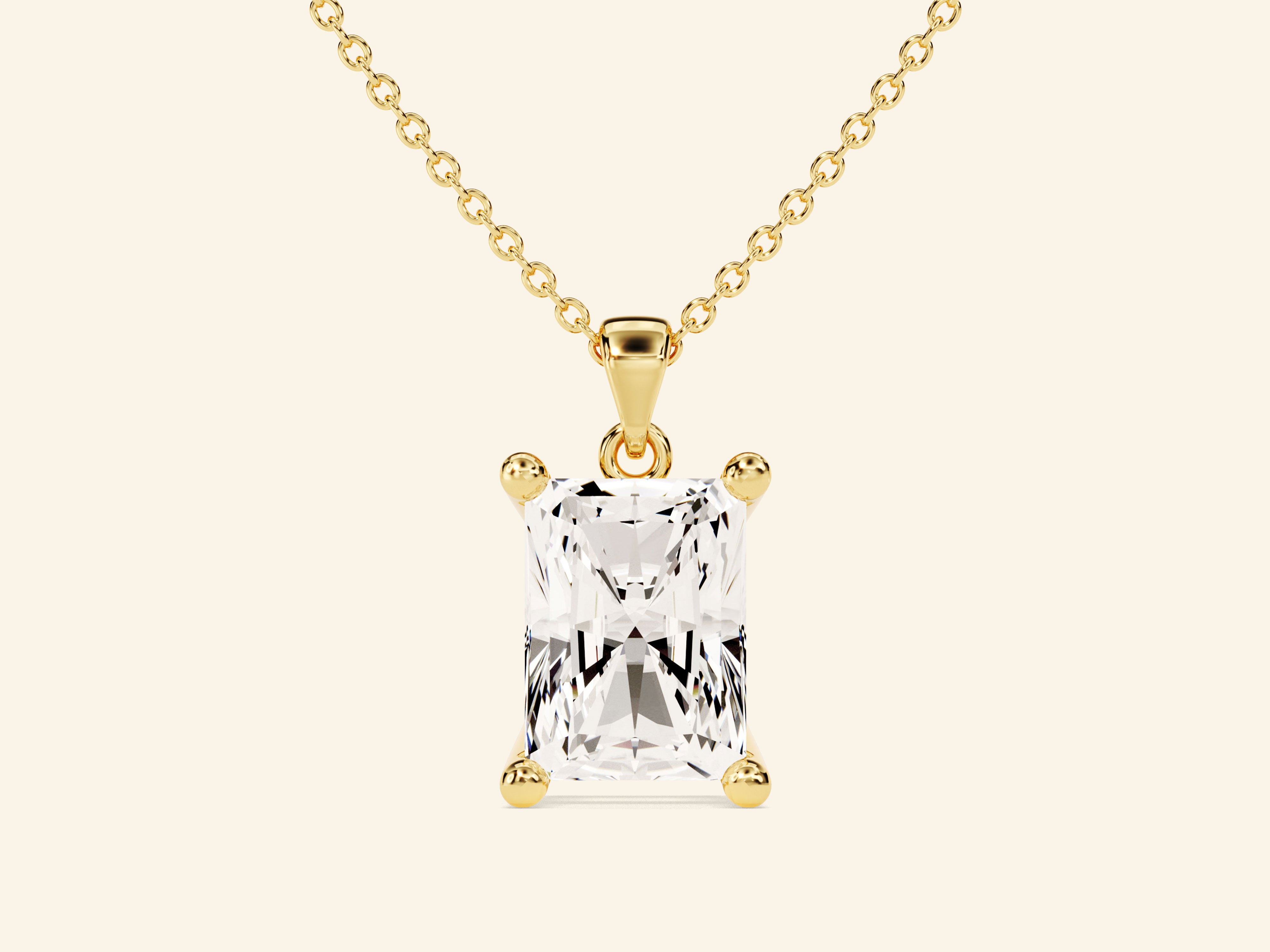 Radiant Cut Necklace