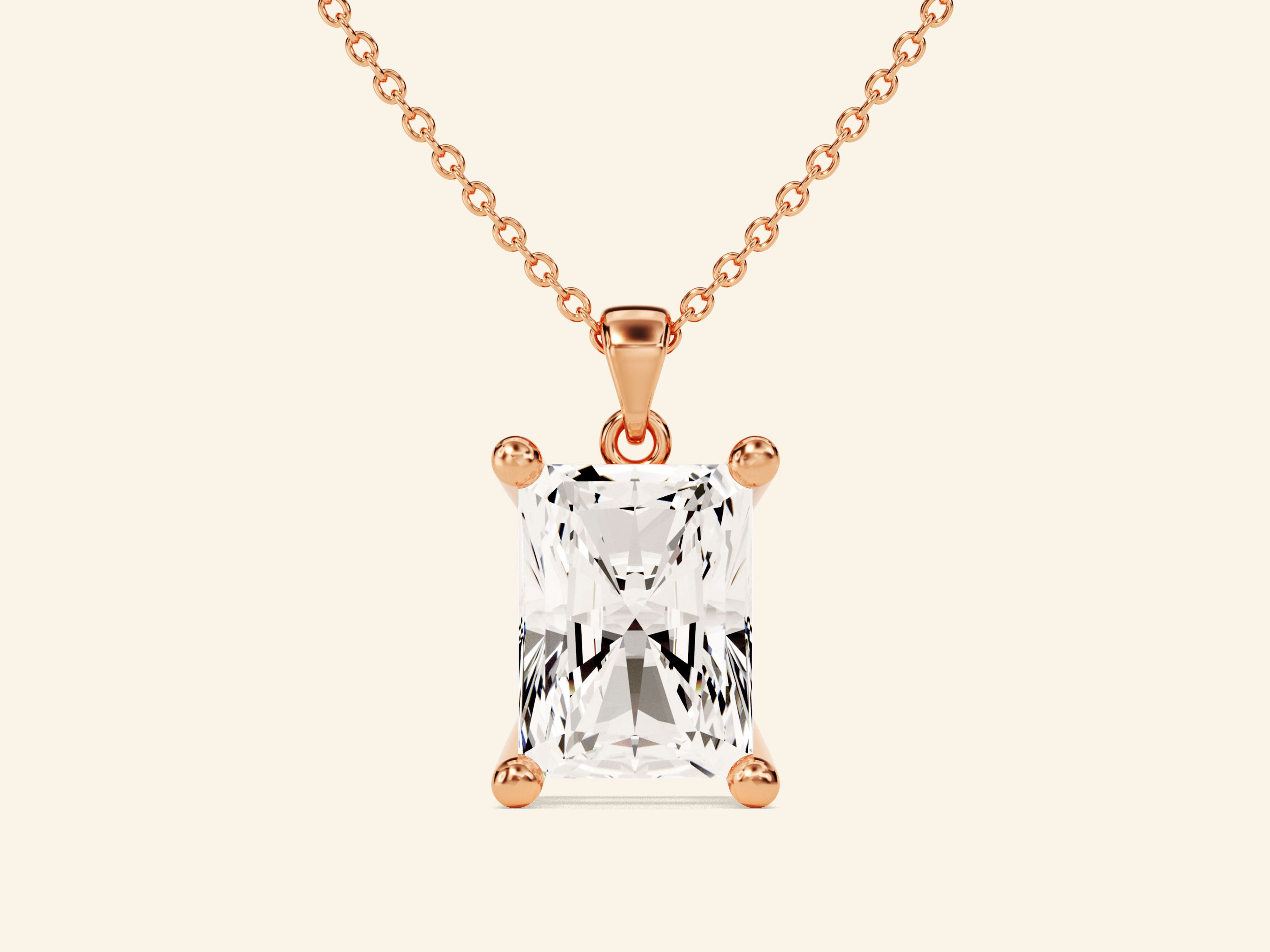 Radiant Cut Necklace