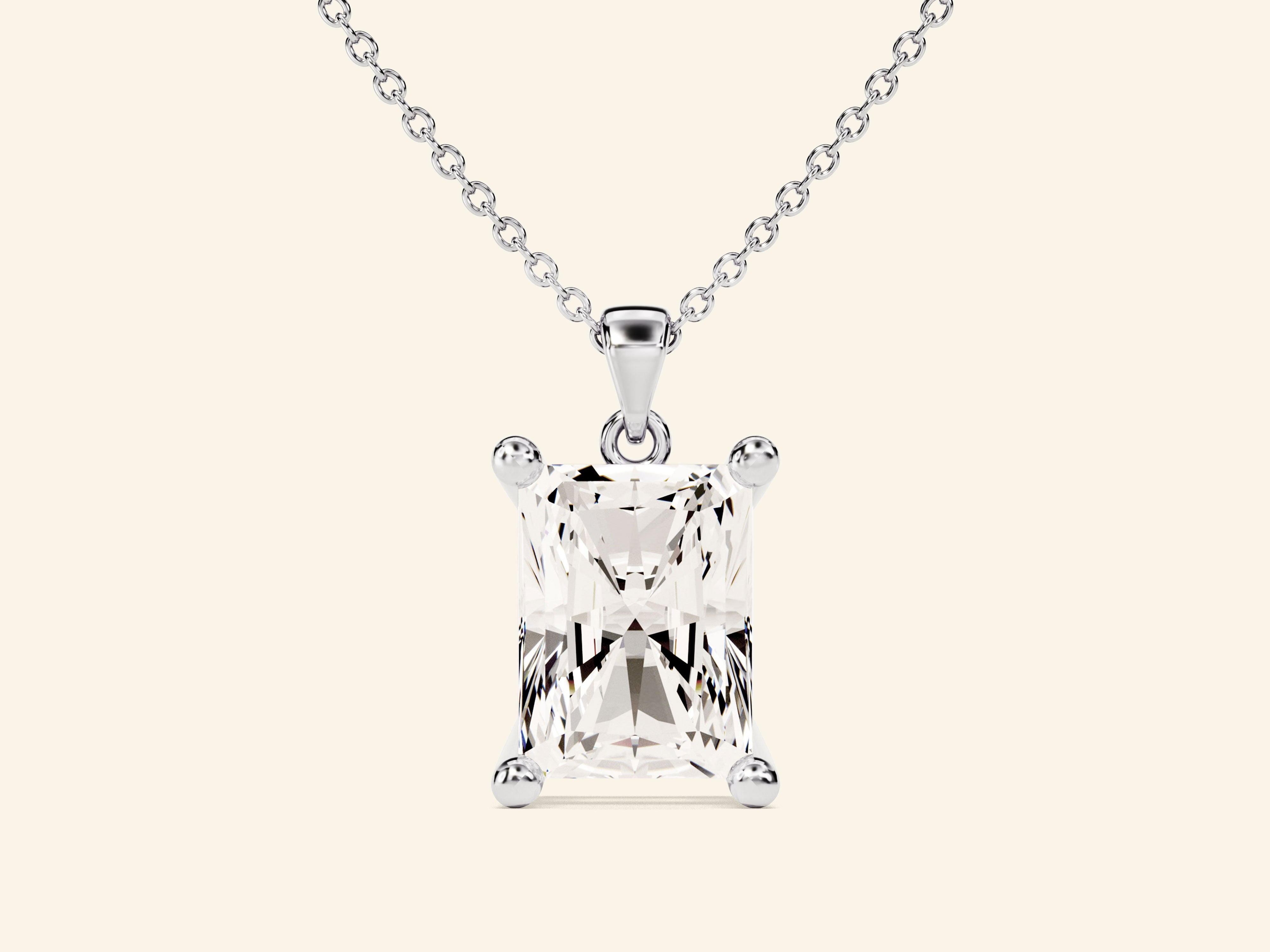 Radiant Cut Necklace
