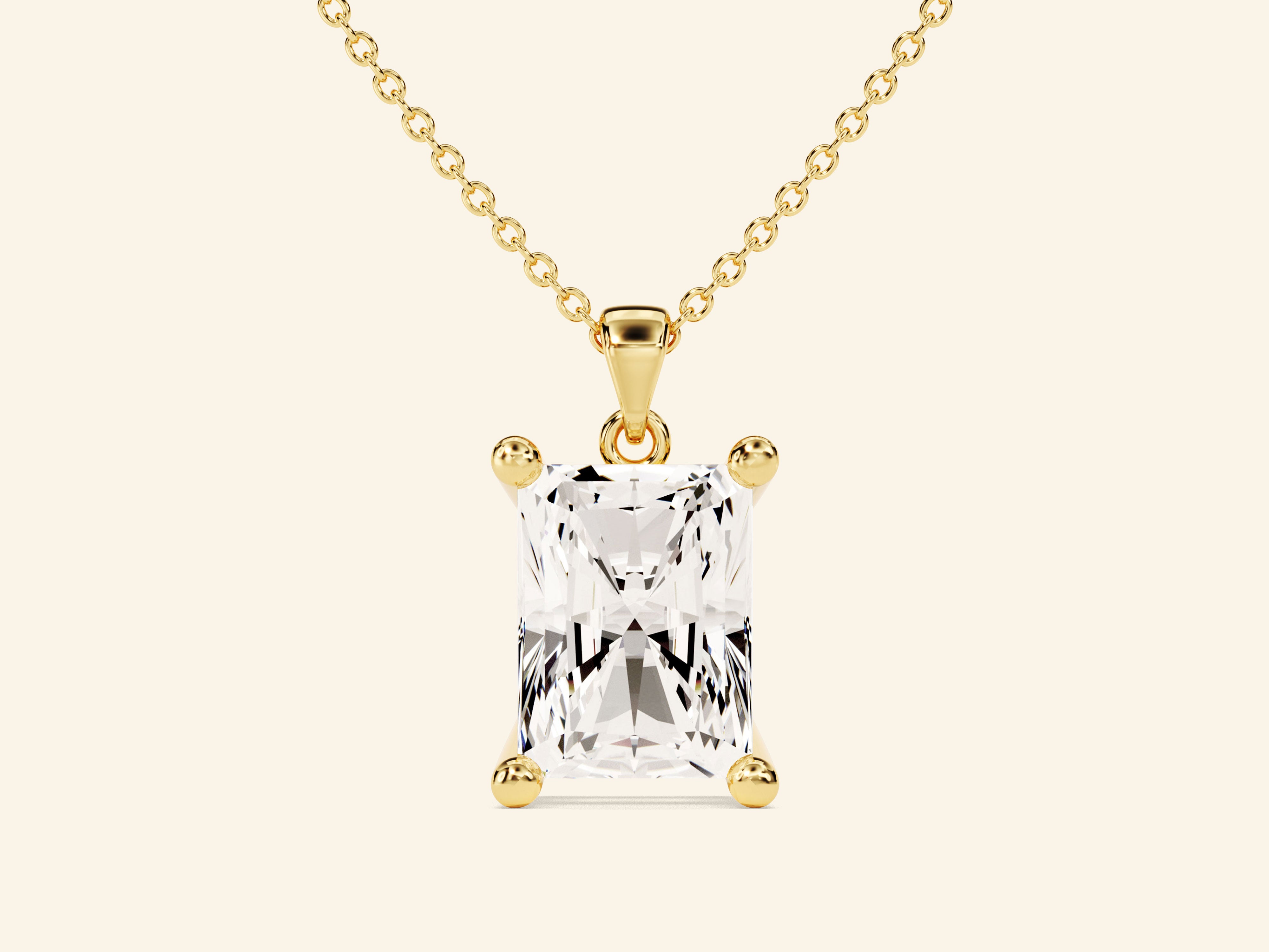 Radiant Cut Necklace