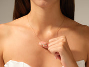 Infinity Necklace with Stones