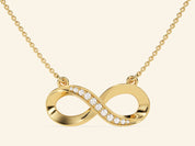 Infinity Necklace with Stones
