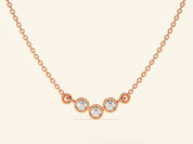 Bezel Trio Necklace