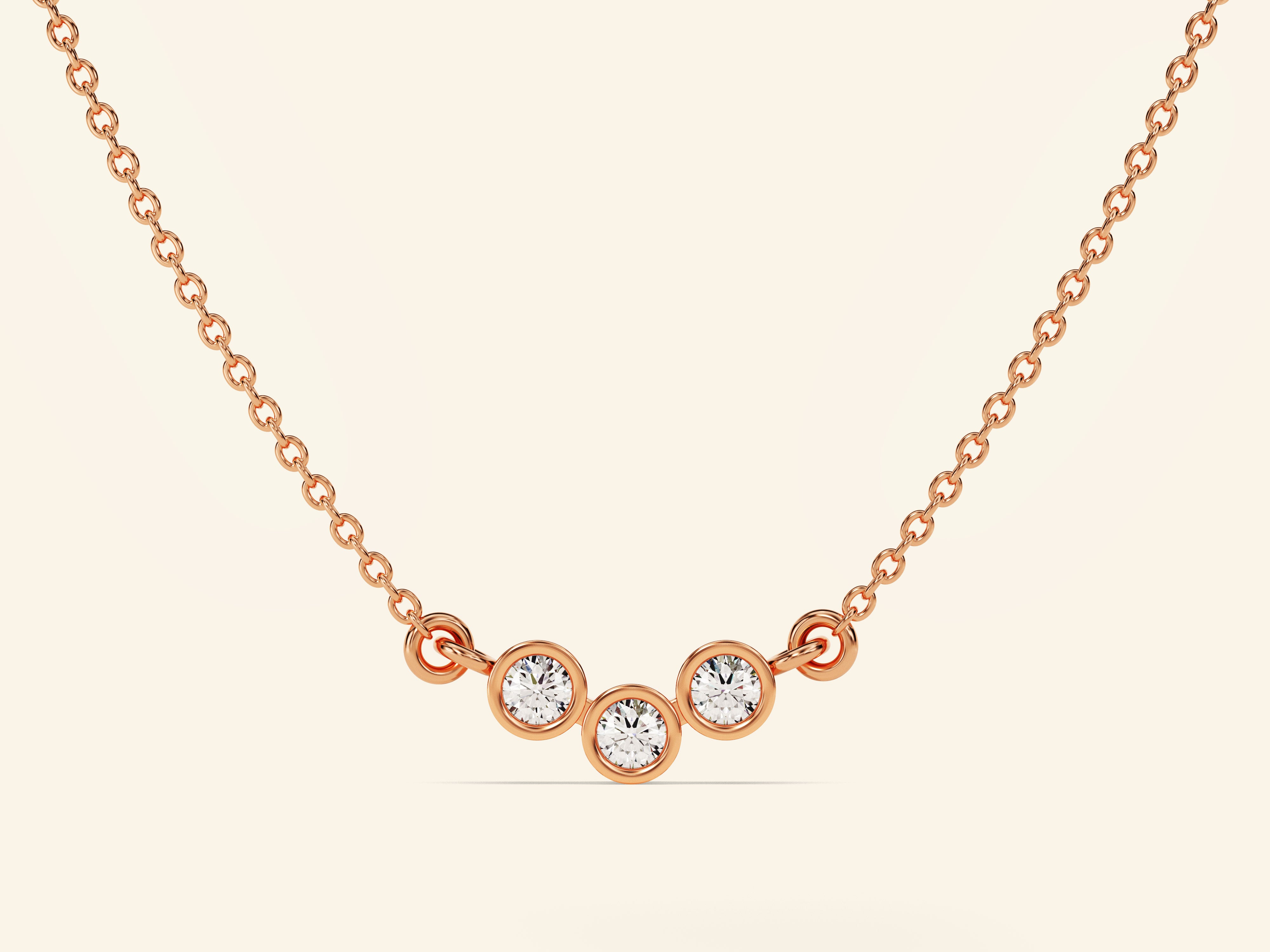 Bezel Trio Necklace