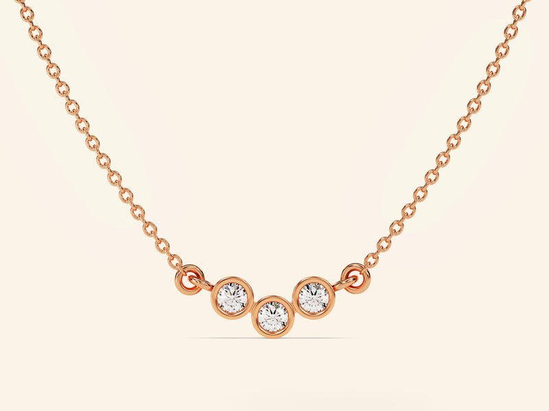 Bezel Trio Necklace