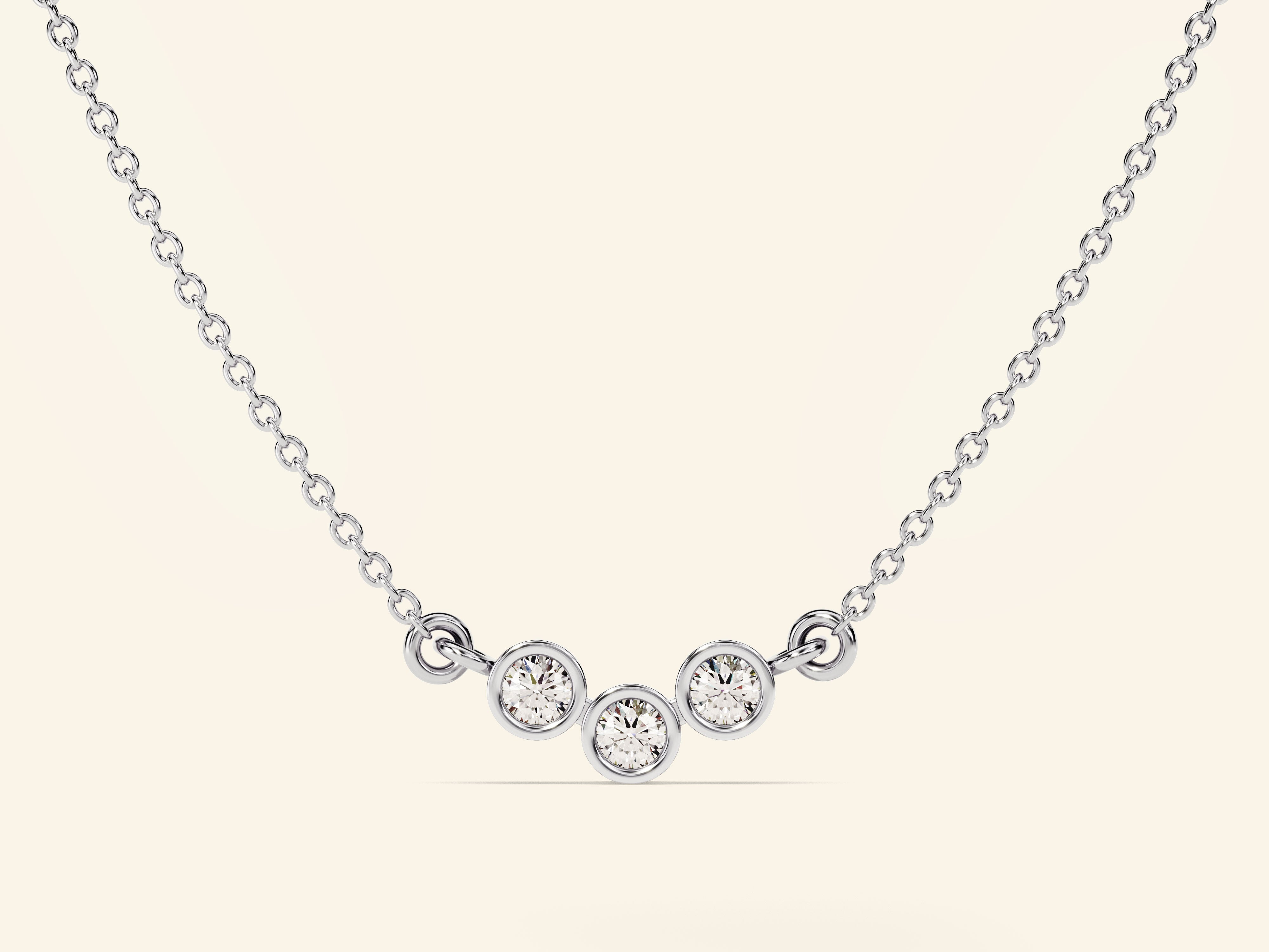 Bezel Trio Necklace