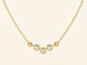 Bezel Trio Necklace