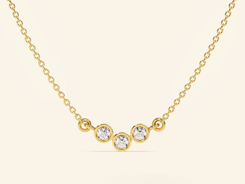 Bezel Trio Necklace