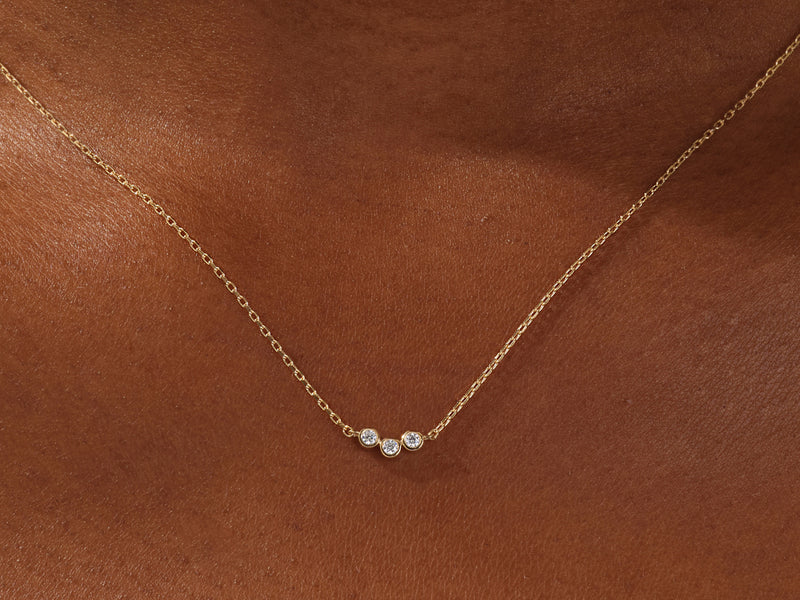 Bezel Trio Necklace