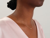 Curved Cluster Necklace