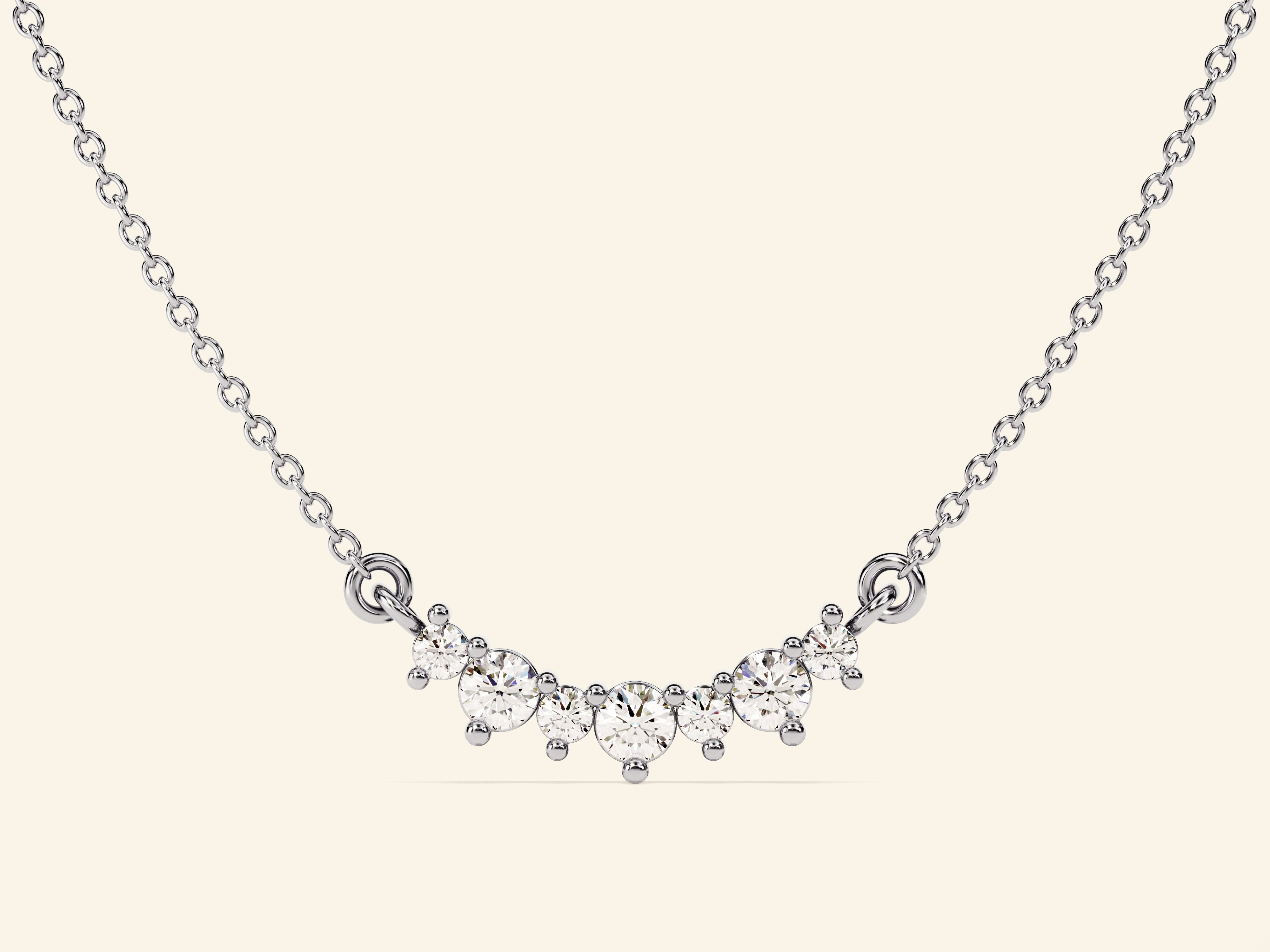 Curved Cluster Necklace