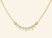 Curved Cluster Necklace