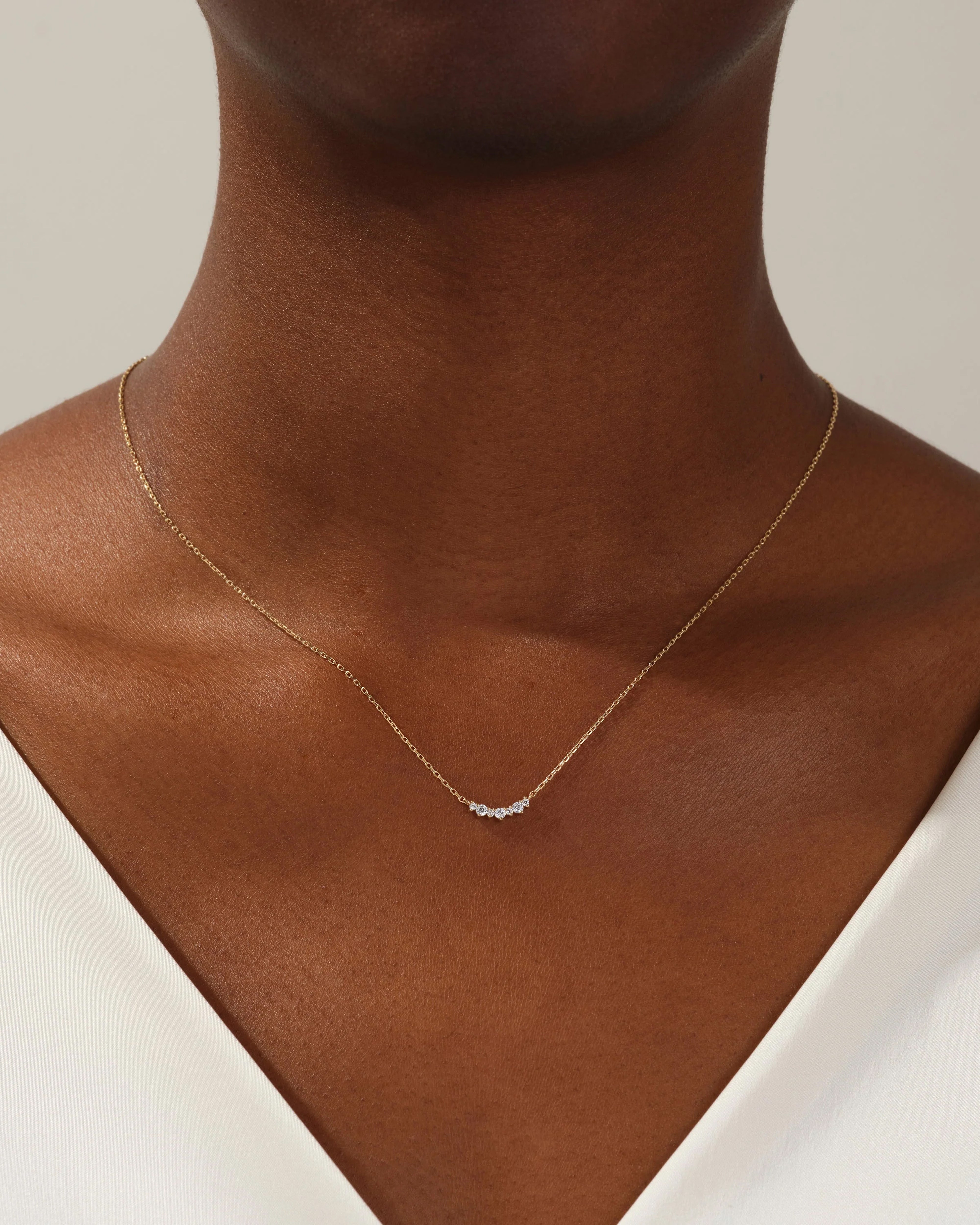 Scatter Cluster Necklace (0.13 CT)