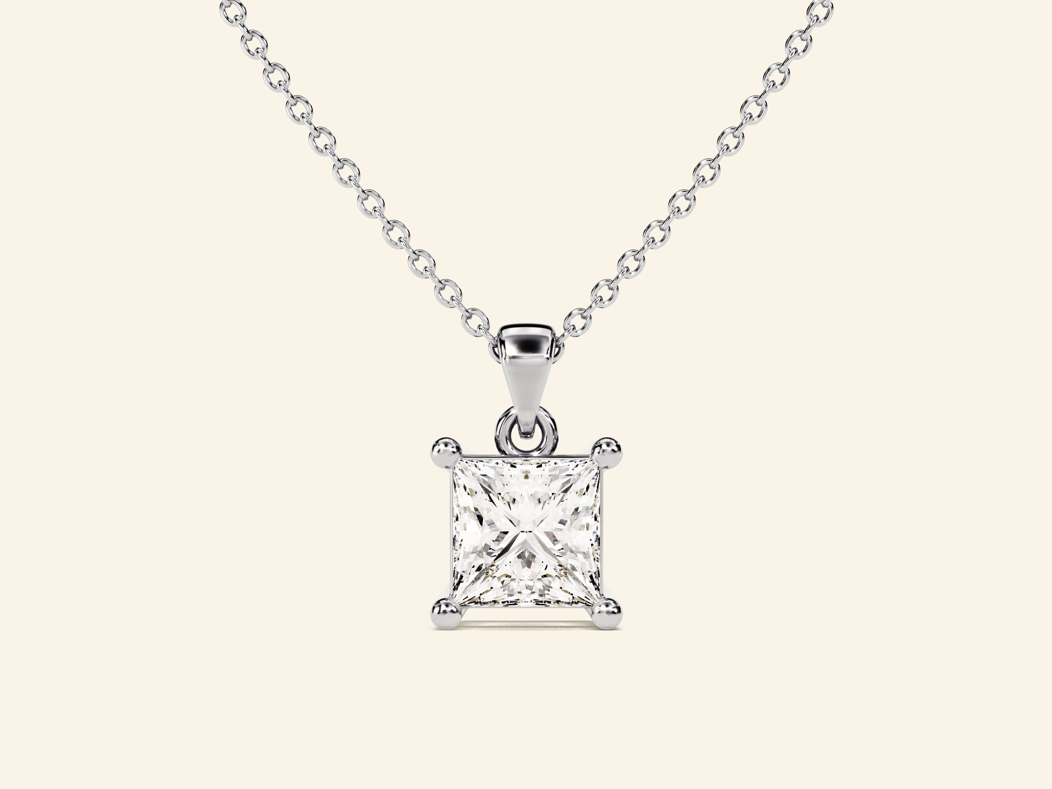 Princess Cut Necklace (0.5 CT)
