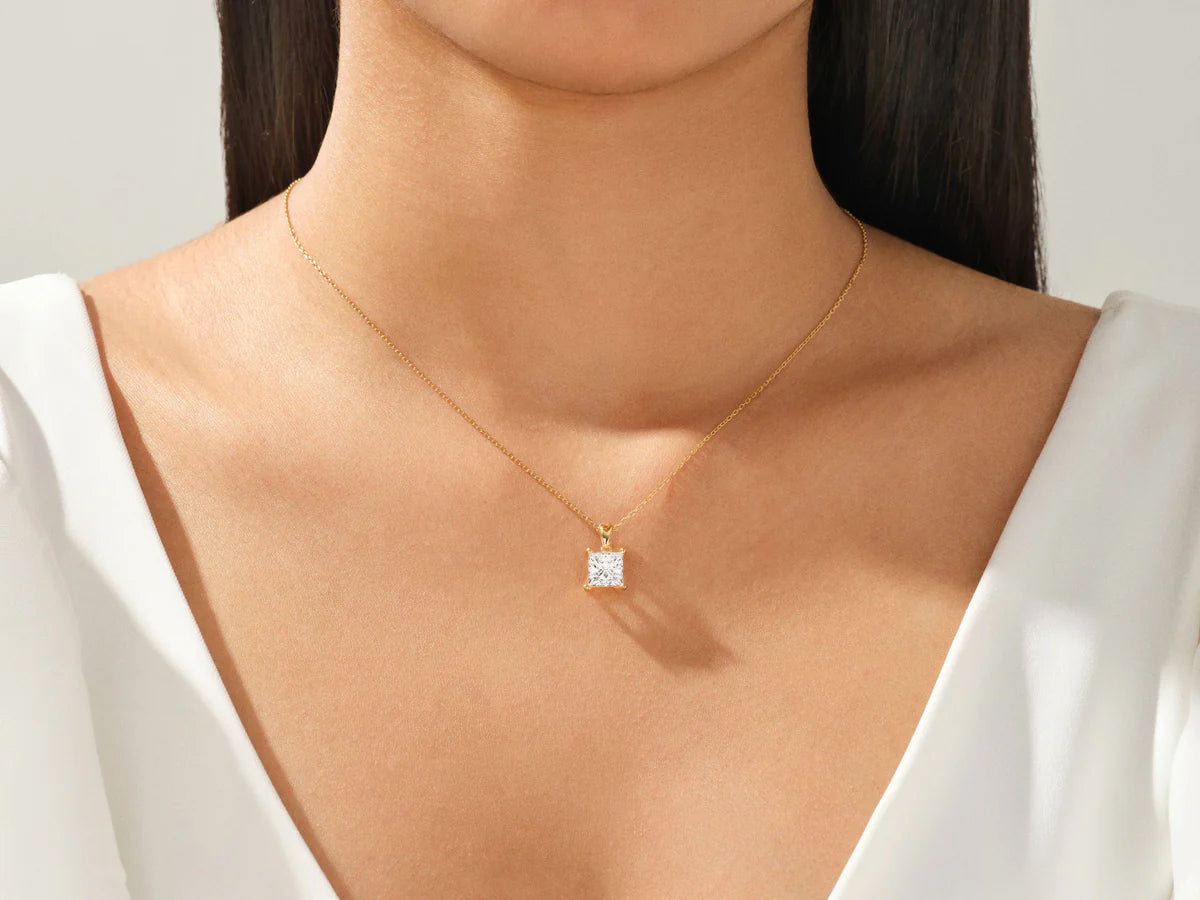 Princess Cut Necklace (1.5 CT)