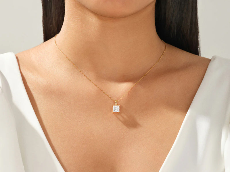 Princess Cut Necklace (1.5 CT)