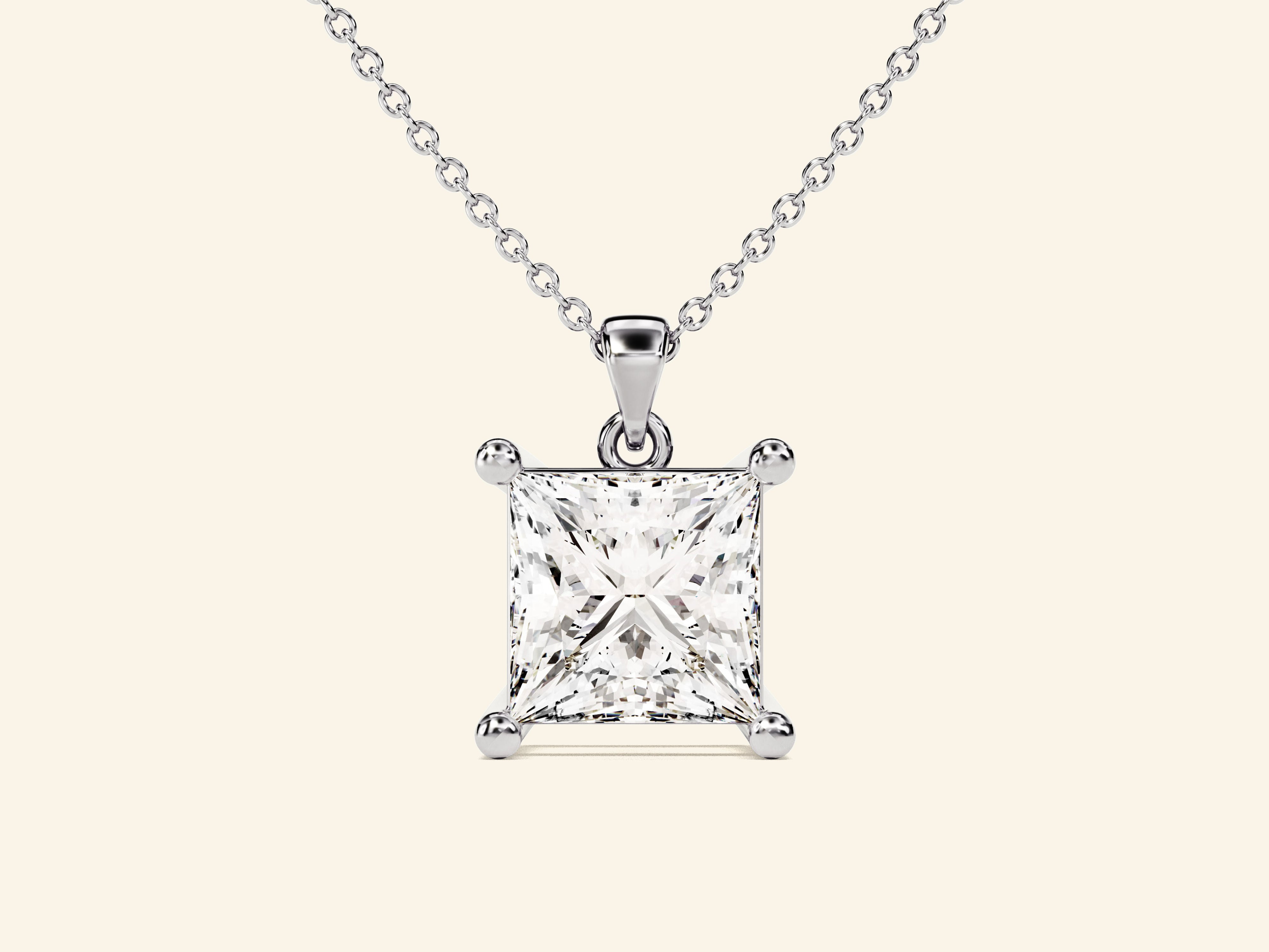 Princess Cut Necklace (1.5 CT)