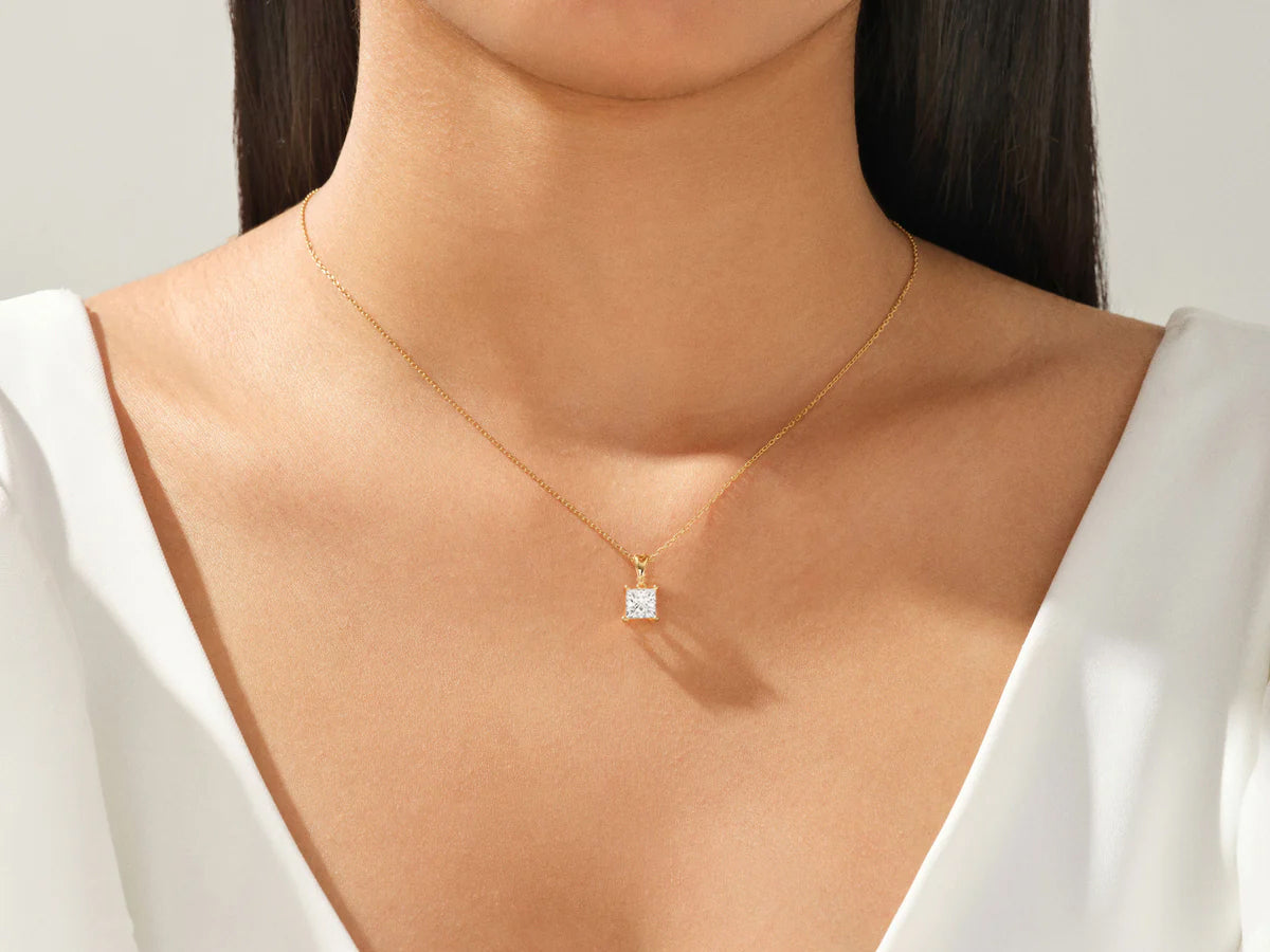 Princess Cut Necklace (0.5 CT)