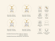 Princess Cut Necklace (1.5 CT)
