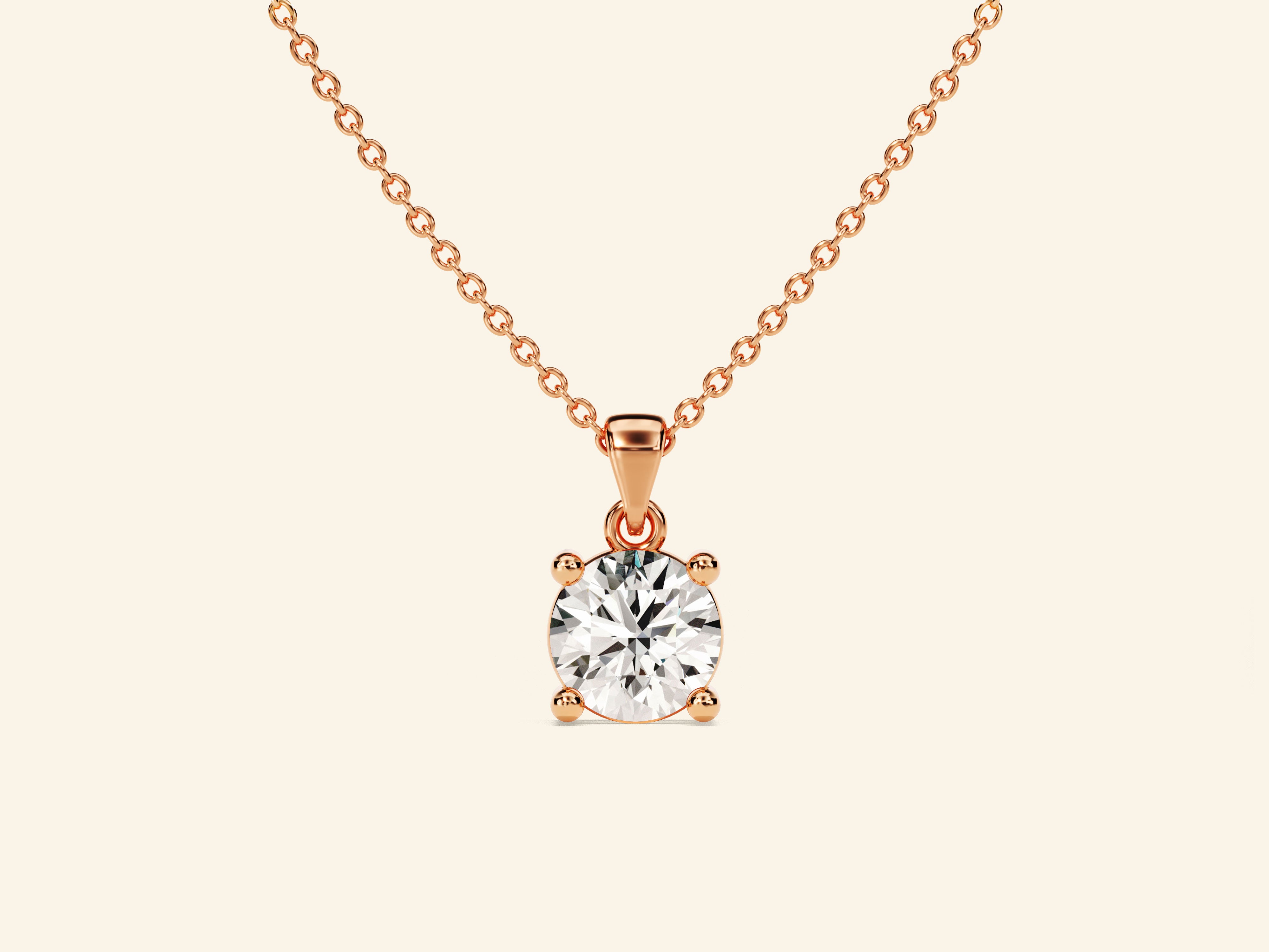 Round Cut Necklace (0.5 CT)