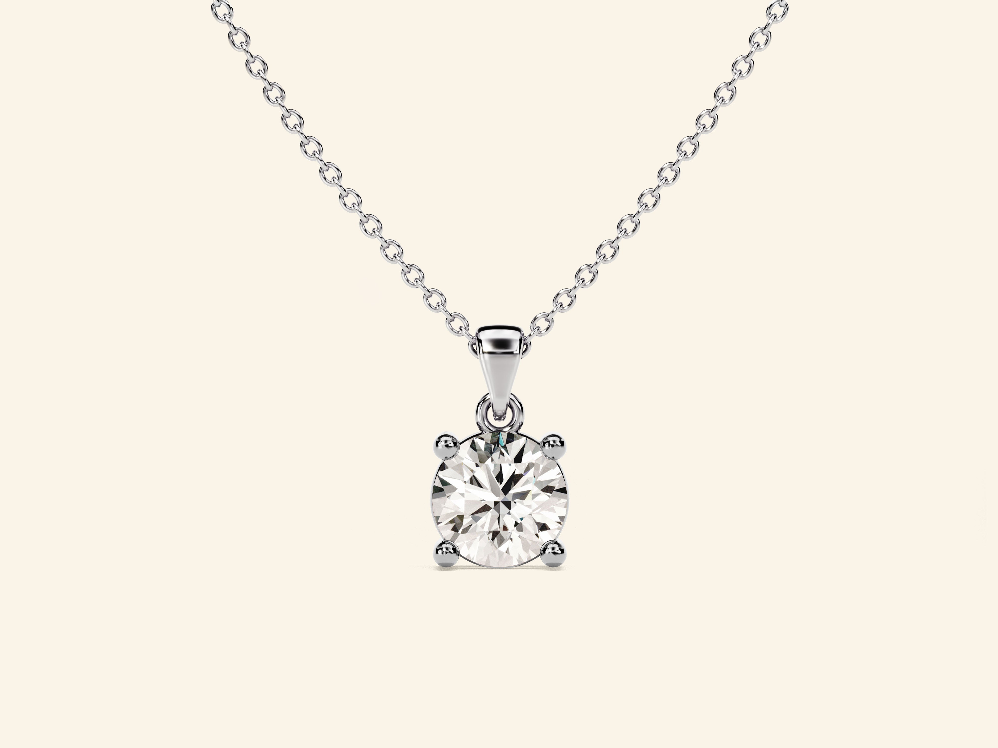 Round Cut Necklace (0.5 CT)