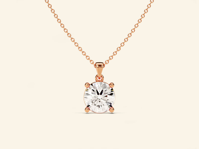 Round Cut Necklace (1 CT)