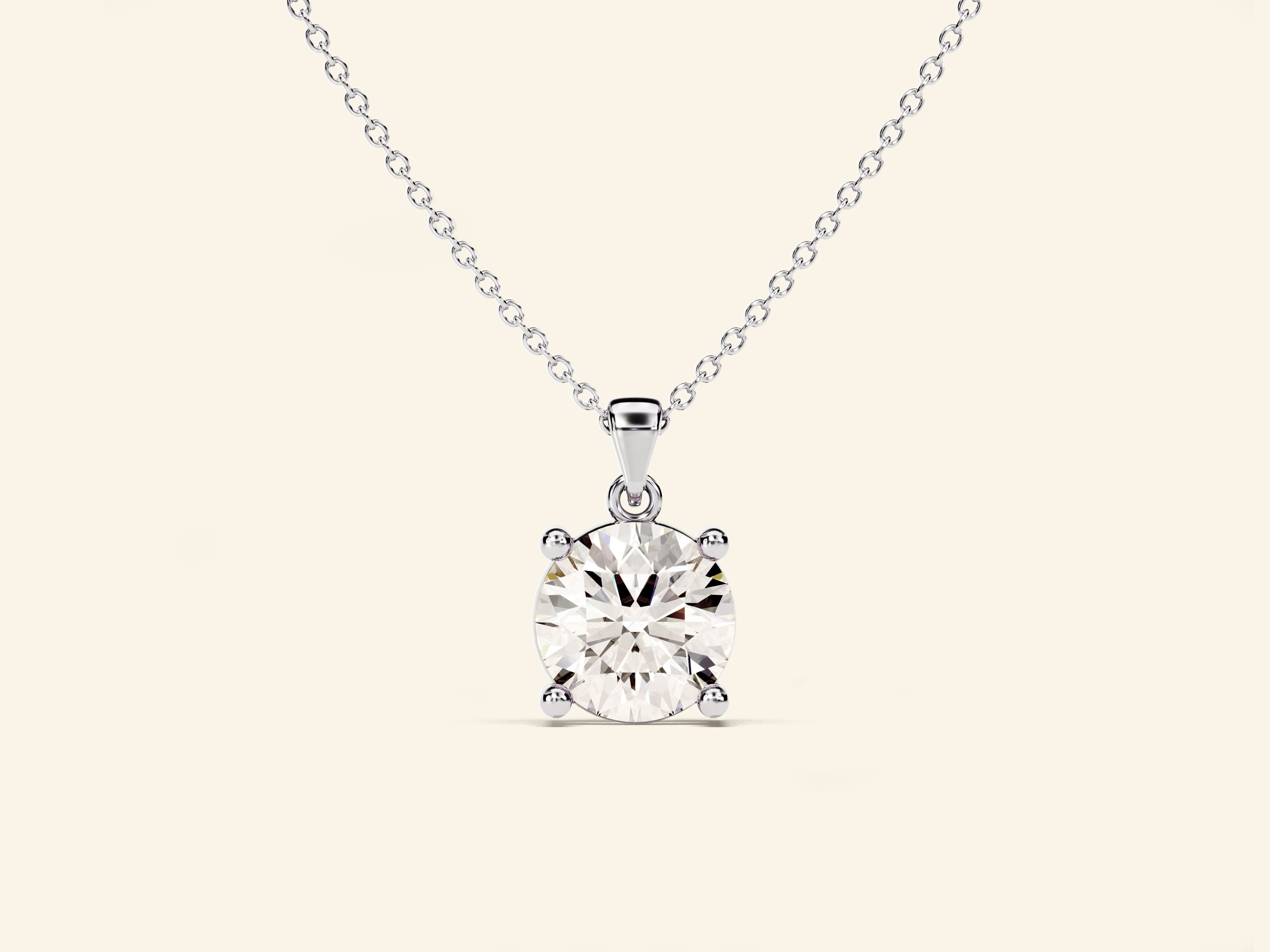 Round Cut Necklace (1 CT)