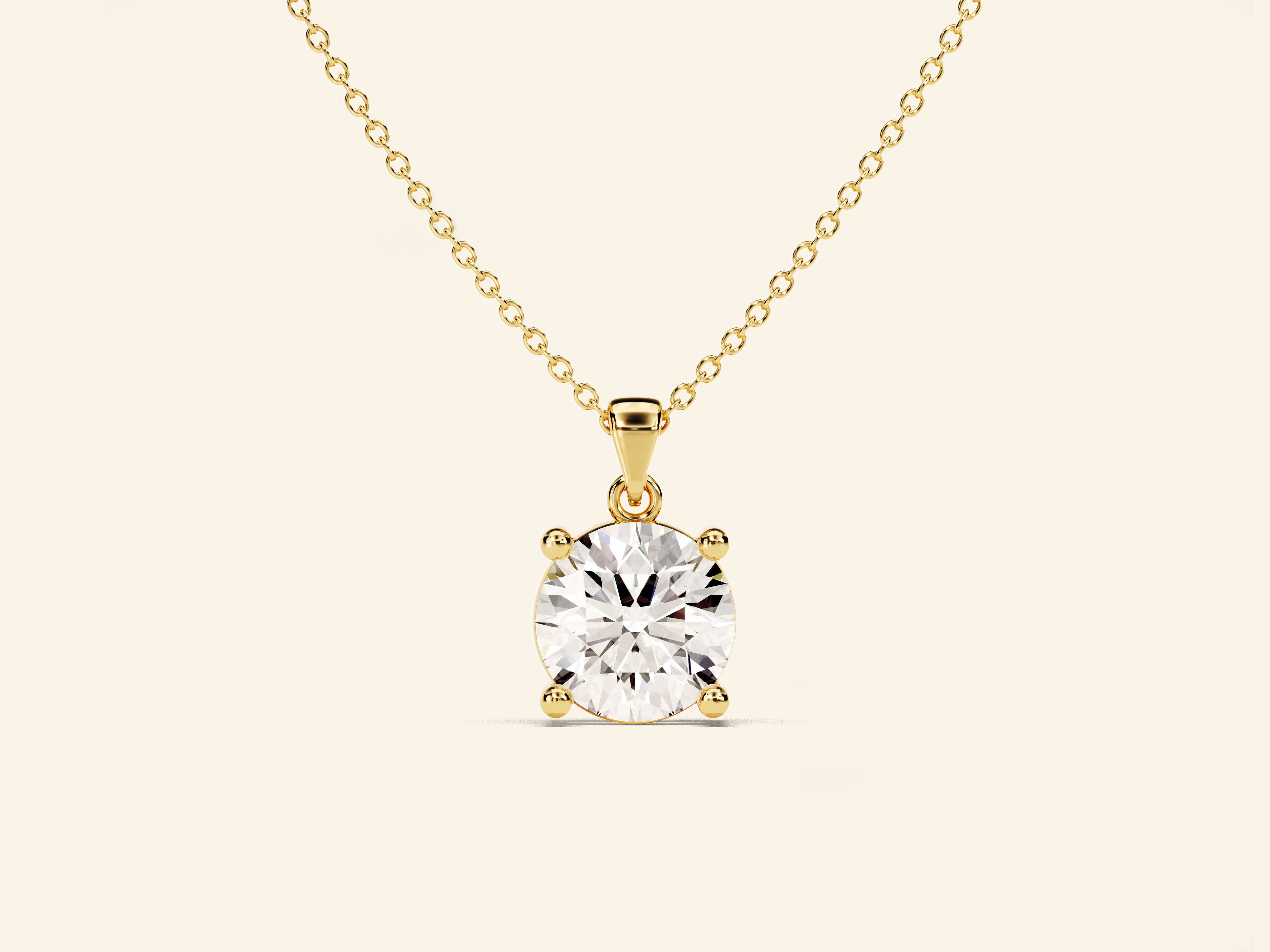 Round Cut Necklace (1 CT)