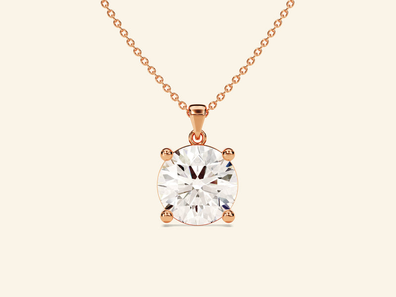 Round Cut Necklace (2 CT)